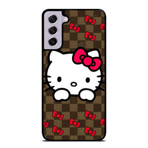 LOUIS VUITTON LV HELLO KITTY PATTERN Samsung Galaxy S21 FE Case Cover