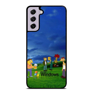 MICROSOFT WINDOWS THE SIMPSONS Samsung Galaxy S21 FE Case Cover