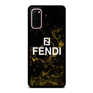 FENDI FASHION ROMA LOGO BLACK MARBLE Samsung Galaxy S20 Case Cover