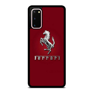 FERRARI LOGO SILVER EMBLEM Samsung Galaxy S20 Case Cover