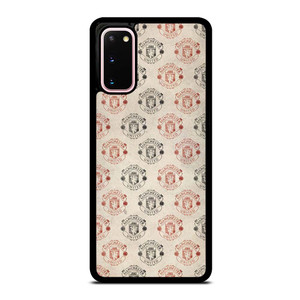 MANCHESTER UNITED FC FOOTBALL LOGO COLLAGE Samsung Galaxy S20 Case Cover