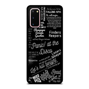 PANIC AT THE DISCO LYRIC Samsung Galaxy S20 Case Cover