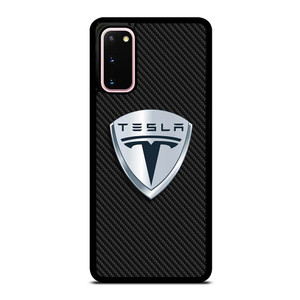 TESLA MOTORS EMBLEM CARBON Samsung Galaxy S20 Case Cover