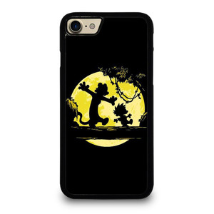 CALVIN AND HOBBES BLACK CARTOON iPhone 7 / 8 Case Cover