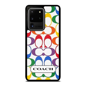 COACH NEW YORK LEATHERWARE LOGO COLORFUL Samsung Galaxy S20 Plus Case Cover