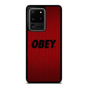 OBEY CLOTHING LOGO RED CARBON Samsung Galaxy S20 Plus Case Cover