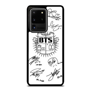 BTS SIGNATURE WHITE Samsung Galaxy S20 Ultra Case Cover