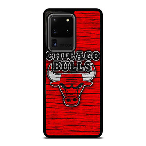 CHICAGO BULLS WOODEN RED LOGO Samsung Galaxy S20 Ultra Case Cover