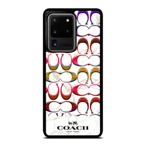 COACH NEW YORK COLORFULL PATTERN MARBLE Samsung Galaxy S20 Ultra Case Cover