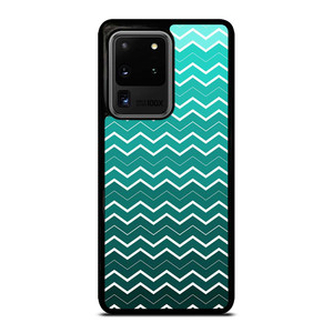 OMBRE TEAL CHEVRON Samsung Galaxy S20 Ultra Case Cover