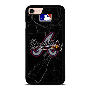 ATLANTA BRAVES BLACK MARBLE LOGO iPhone 7 / 8 Case Cover ATLANTA BRAVES BLACK MARBLE LOGO iPhone 7 / 8 Case Cover