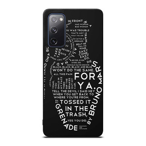 BRUNO MARS LYRICS Samsung Galaxy S20 FE Case Cover