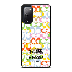 COACH LEATHERWARE NEW YORK EST 1941 COLORFUL Samsung Galaxy S20 FE Case Cover