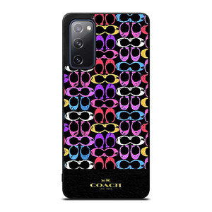 COACH NEW YORK COLORFULL PATTERN EMBLEM Samsung Galaxy S20 FE Case Cover