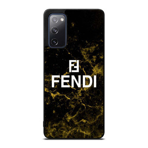FENDI FASHION ROMA LOGO BLACK MARBLE Samsung Galaxy S20 FE Case Cover