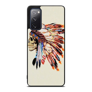 INDIAN FEATHER SKULL Samsung Galaxy S20 FE Case Cover