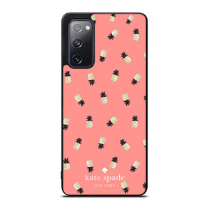 KATE SPADE NEW YORK LOGO PINK PINEAPPLES ICON Samsung Galaxy S20 FE Case Cover