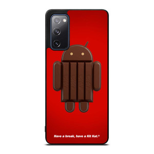 KIT KAT CHOCOLATE ANDROID ICON Samsung Galaxy S20 FE Case Cover