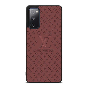 LOUIS VUITTON LV ROSE BROWN LOGO ICON Samsung Galaxy S20 FE Case Cover