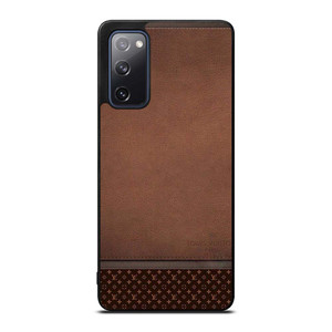 LV LOUIS VUITTON LOGO BROWN LEATHER BAG Samsung Galaxy S20 FE Case Cover
