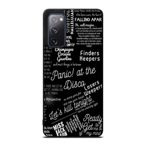 PANIC AT THE DISCO LYRIC Samsung Galaxy S20 FE Case Cover