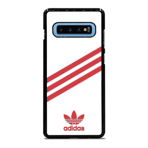 ADIDAS ORIGINALS STRIPES WHITE RED Samsung Galaxy S10 Plus Case Cover