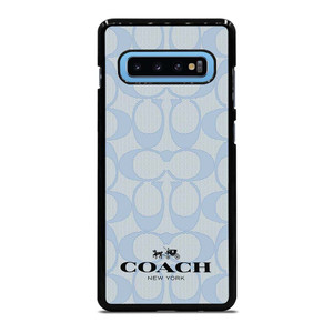 COACH NEW YORK BLUE LOGO PATTERN Samsung Galaxy S10 Plus Case Cover