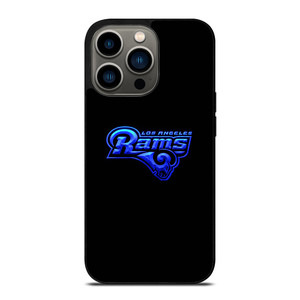 LOS ANGELES RAMS NEON BLUE LOGO iPhone 13 Pro Case Cover LOS ANGELES RAMS NEON BLUE LOGO iPhone 13 Pro Case Cover