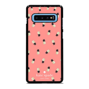 KATE SPADE NEW YORK LOGO PINK PINEAPPLES ICON Samsung Galaxy S10 Plus Case Cover
