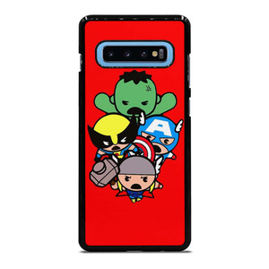 KAWAII CAPTAIN AMERICA HULK THOR WOLVERINE Marvel Avengers Samsung Galaxy S10 Plus Case Cover