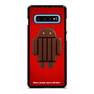 KIT KAT CHOCOLATE ANDROID ICON Samsung Galaxy S10 Plus Case Cover