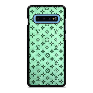 LOUIS VUITTON LOGO GREEN ICON PATTERN Samsung Galaxy S10 Plus Case Cover