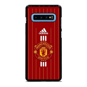 MANCHESTER UNITED FC LOGO FOOTBALL ADIDAS STRIPES Samsung Galaxy S10 Plus Case Cover