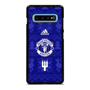 MANCHESTER UNITED FC LOGO FOOTBALL BLUE ICON Samsung Galaxy S10 Plus Case Cover