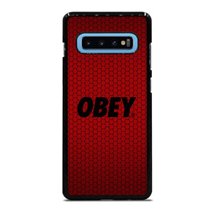 OBEY CLOTHING LOGO RED CARBON Samsung Galaxy S10 Plus Case Cover