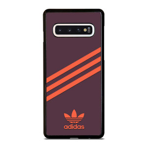 ADIDAS ORIGINALS STRIPES PURPLE ORANGE Samsung Galaxy S10 Case Cover