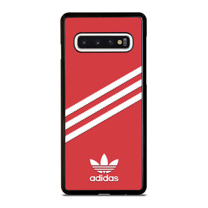ADIDAS ORIGINALS STRIPES SCARLET RED Samsung Galaxy S10 Case Cover