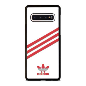 ADIDAS ORIGINALS STRIPES WHITE RED Samsung Galaxy S10 Case Cover