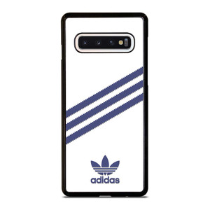 ADIDAS ORIGINALS STRIPES WHITE ROYAL BLUE Samsung Galaxy S10 Case Cover