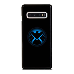 AGENTS OF SHIELD MARVEL LOGO BLUE Samsung Galaxy S10 Case Cover