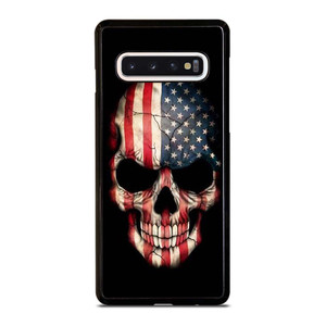 AMERICAN FLAG SKULL Samsung Galaxy S10 Case Cover