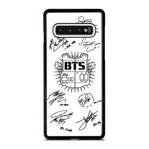 BTS SIGNATURE WHITE Samsung Galaxy S10 Case Cover