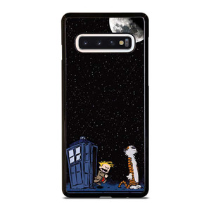 CALVIN AND HOBES TARDIS BOX Samsung Galaxy S10 Case Cover
