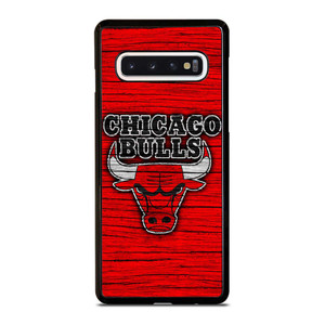 CHICAGO BULLS WOODEN RED LOGO Samsung Galaxy S10 Case Cover