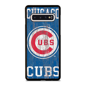 CHICAGO CUBS ON WOOD LOGO Samsung Galaxy S10 Case Cover