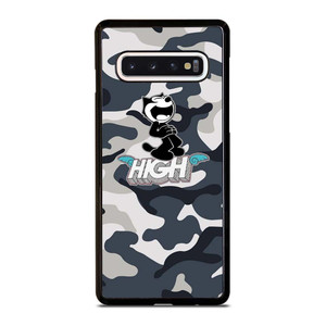 FELIX THE CAT HIGH CAMO Samsung Galaxy S10 Case Cover