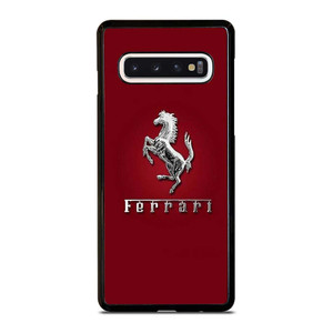 FERRARI LOGO SILVER EMBLEM Samsung Galaxy S10 Case Cover