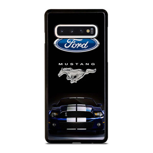 FORD MUSTANG CAR BLUE Samsung Galaxy S10 Case Cover