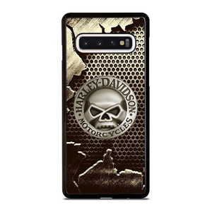 HARLEY DAVIDSON MOTORCYCLES METAL SKULL LOGO Samsung Galaxy S10 Case Cover