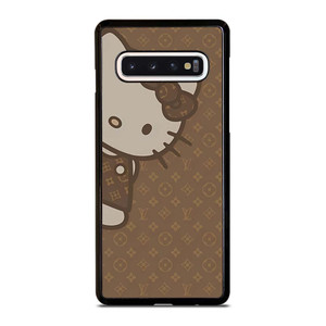 LOUIS VUITTON LV PATTERN LOGO HELLO KITTY Samsung Galaxy S10 Case Cover